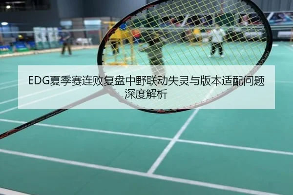 EDG夏季赛连败复盘中野联动失灵与版本适配问题深度解析